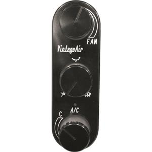 3-Knob Gen IV ProLine Oval Verticle Control Panel Black Ano Face & Knobs