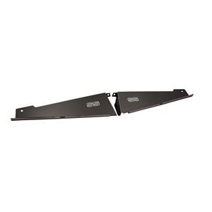 67-69 Camaro Radiator Show Filler Panel 2 pc Black Anodized SS 1CA-21B