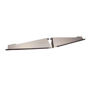 67-69 Camaro Radiator Show Filler Panel 2 pc Clear Anodized SS 1CA-21C