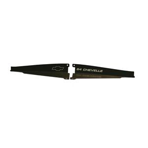 64 Chevelle Radiator Show Filler Panel Black Anodized Chevelle 64CH-02B
