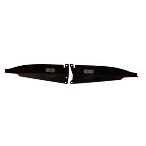 67 Chevelle Radiator Show Filler Panel Black Anodized SS 67CH-01B