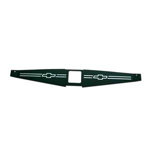 67-69 Camaro Radiator Show Filler Panel 1 pc Black Anodized Bowtie 1CA-03B