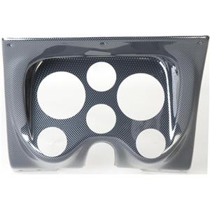 67 68 Firebird Carbon Dash Carrier Panel for 3-3/8", 2-1/16" Gauges