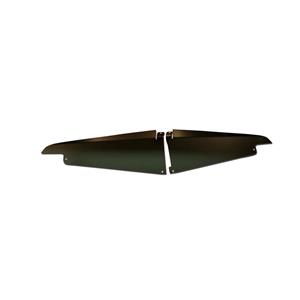 64 Impala Radiator Show Filler Panel Black Anodized no Engraving 64IM-00B