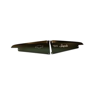 64 Impala Radiator Show Filler Panel Black Anodized Impala 64IM-02B