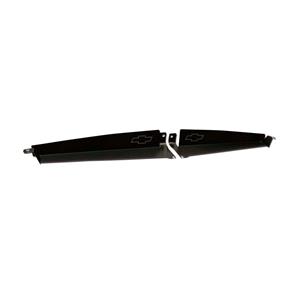 63-64 Nova Radiator Show Filler Panel Black Anodized Bowtie 634NO-03B