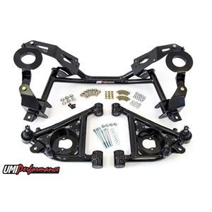 UMI 82-92 Camaro Firebird Tubular K-member & A-arm Package Factory Springs Black
