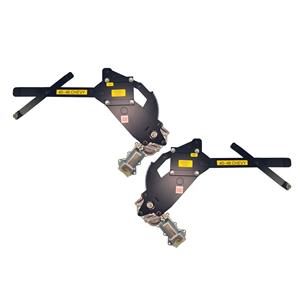 1940-1948 Chevy 2DR Front Door Power Window Kit w Nu-Cranks Switches Small Round