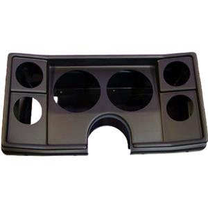 82-88 Chevy G Body Black Dash Carrier Panel for 5", 2-5/8" Gauges