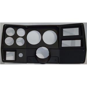 84-87 Chevy Truck Black Dash Carrier Panel for 5", 2-5/8" Gauges