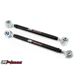 UMI Performance 2035-B GM F-Body Rear Lower Tubular DBL. ADJ. Control Arms w/ Roto Joints - Black
