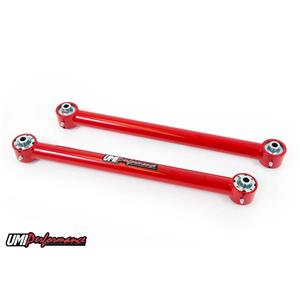 UMI Performance 2034-R GM F-Body Rear Lower Tubular Control Arms w/ Dual Roto Joint Ends - Red