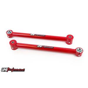 UMI Performance 2033-R GM F-Body UMI Rear Lower Control Arms w/ Poly / Roto Joint Ends - Red