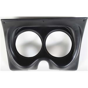 67 68 F Body Black Dash Carrier Panel for 5" Gauges