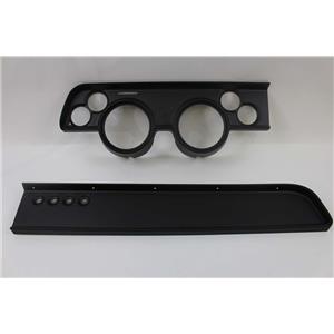 67-68 Cougar w/o AC Black Dash Carrier Panel for 5", 2-1/16" Gauges