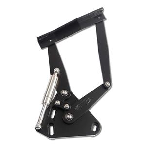 EMS BILLET ALUMINUM HOOD HINGES PAIR 67-72 CHEVY TRUCK MATTE BLACK MS149-23MB