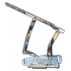 EMS BILLET ALUMINUM HOOD HINGES PAIR 69-72 CHEVELLE EL CO CLEAR COAT MS149-57CL