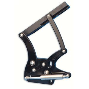 EMS BILLET ALUMINUM HOOD HINGES PAIR 67-70 MUSTANG BLACK MS149-81BK