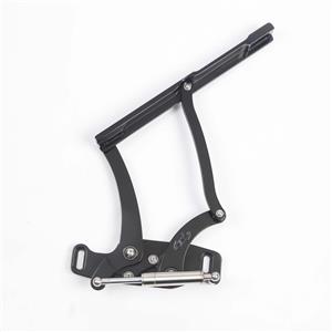 EMS BILLET ALUMINUM HOOD HINGES PAIR 65-67 IMPALA MATTE BLACK MS149-43MB