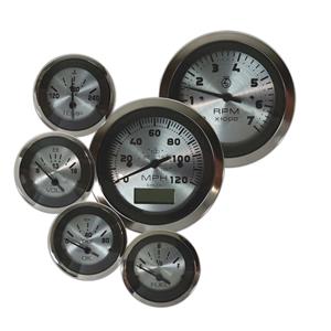 EMS ELITE 6 GAUGE KIT GPS Speedometer Universal Fuel Gauge Platinum MSEI-700PL