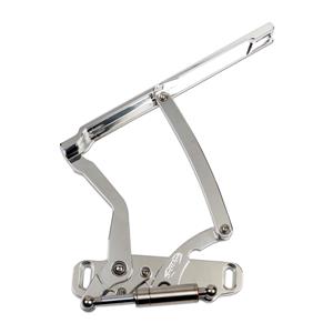 EMS BILLET ALUMINUM HOOD HINGES PAIR 68 IMPALA CLEAR COAT MS149-45CL