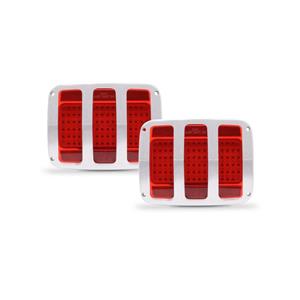 EMS TAIL LIGHT&BEZL KIT 64-66 MUSTANG SATIN MS275-81KM