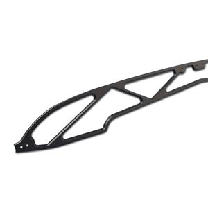 EMS HOOD BRACE '55 CHEVY MATTE BLACK MS274-30MB