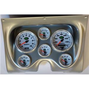 67 68 Camaro Silver Dash Carrier w/Auto Meter NV Gauges