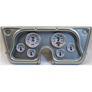 67-72 GM Truck Silver Dash Carrier w/Auto Meter NV Gauges