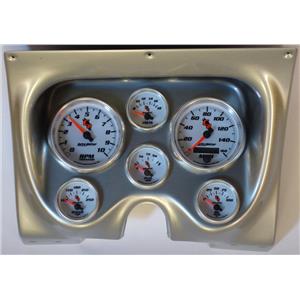 67 68 Firebird Silver Dash Carrier w/Auto Meter C2 Gauges