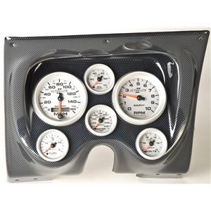 67 68 Camaro Carbon Dash Carrier w/Auto Meter Ultra Lite II Gauges