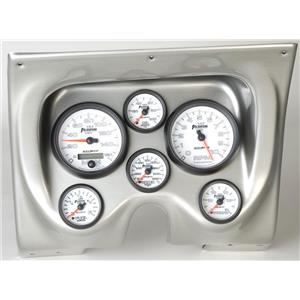 67 68 Camaro Silver Dash Carrier w/Auto Meter Phantom II Gauges