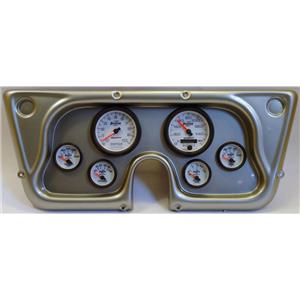 67-72 GM Truck Silver Dash Carrier w/Auto Meter Phantom II Gauges