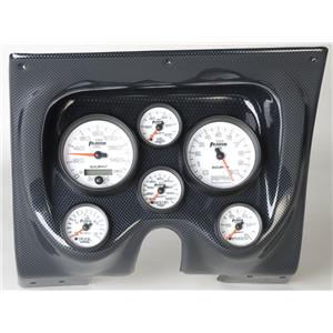 67 68 Firebird Carbon Dash Carrier w/Auto Meter Phantom II Gauges