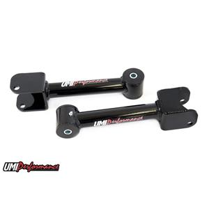 UMI 73-77 GM A-Body Chevelle Rear Upper Control Arms Non Adjustable Black