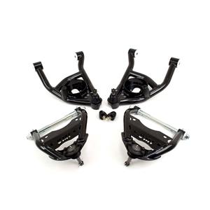 UMI Performance 403233-1-B GM A-Body Upper & Lower Front Control Arm Kit 1/2" Taller Delrin Bush -BL