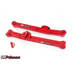 UMI Performance 3655-R Chevy B Body UMI Performance Rear Lower Control Arms / Trailing Arms - Red