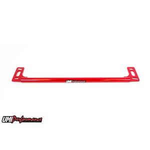 UMI Performance 83-92 Camaro F-Body Tubular Front Steering Brace Wonder Bar Red