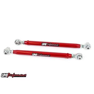 UMI Performance 1037-R Ford Mustang Rear Double Adjustable Lower Control Arms - Red