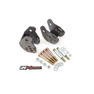 UMI 64-72 Chevelle GM A-Body Rear Lower Control Arm Relocation Brackets- Weld In