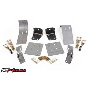 UMI 73-93 Mustang Perf Upper & Lower Control Arm Torque Box Reinforcements