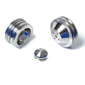 CVF Racing Ford Small Block Pulley Kit - 2V WP / 3V Crank, 4 Bolt, AC on Engine Side