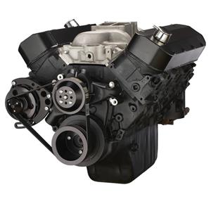 Black Chevy Big Block Gen. VI Serpentine Conversion Kit - Alternator Only, Long Water Pump