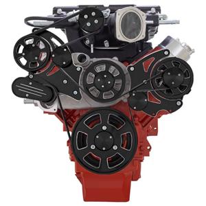 CVF Racing Black Diamond Chevy LS Serpentine Kit - Whipple - Alternator