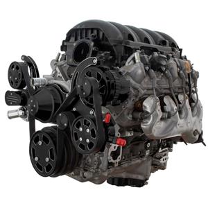 Black Diamond Serpentine System for LT1 Generation V - Power Steering & Alternator - All Inclusive