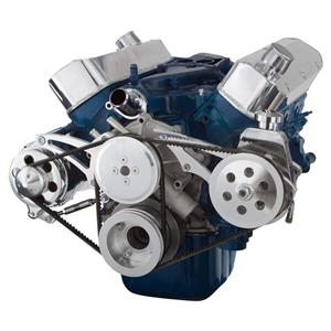 Ford 289-302-351W V-Belt System - Alternator & Power Steering, Shorty Water Pump