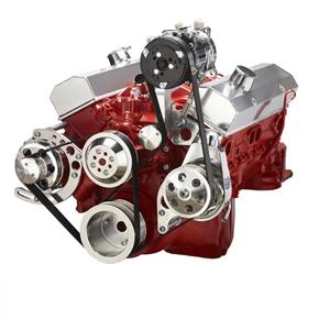 Chevy Small Block Serpentine Conversion - AC, Alternator & Power Steering, Long Water Pump
