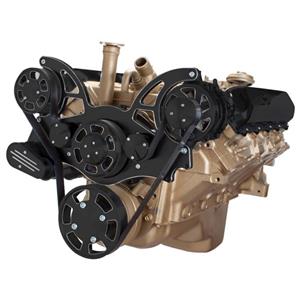 Black Diamond Serpentine System for Oldsmobile 350-455 - Alternator Only - All Inclusive