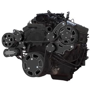 Black Diamond Serpentine System for LT1 Generation II - AC & Alternator - All Inclusive