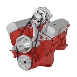 CVF Racing Chevy Small Block V-Belt System, Alternator Only - Short Water Pump